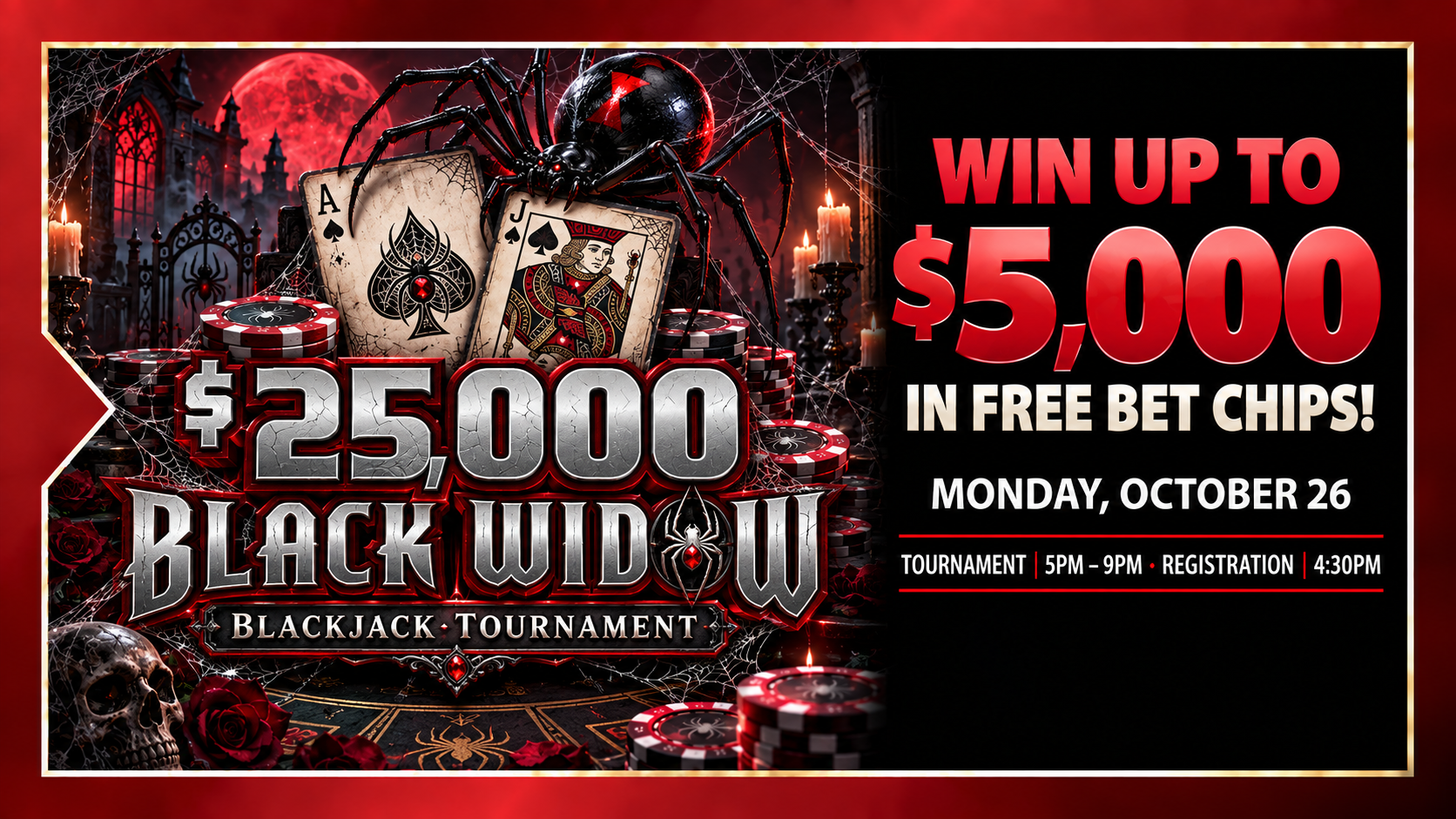 $25,000 Black Widow Blackjack Tournament  